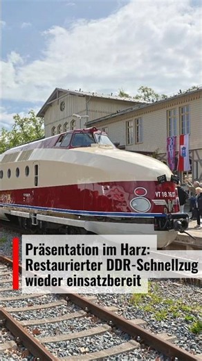 Presentation in the Harz Mountains: Restored GDR express train ready for service again