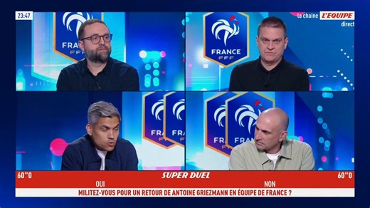 🇫🇷 Éric Blanc : « Je milite pour le retour d'Antoine Griezmann avec les Bleus ! »🗣️ @hugoguillemet : « Il connaît parfaitement le contexte de l'équipe de France et des grandes compétitions internationales où il s'est à chaque fois sublimé. » ⚡️ Jérôme Alonzo : « L'histoire est juste finie. La blessure est trop profonde. »#EDS