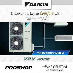 ⌜Daikin HCAC | 𝐕𝐑𝐕 𝐇𝐨𝐦𝐞⌟ ⁣ ⁣ Open doors to an incredible air conditioning solution for your home by Daikin — VRV Home: Daikin HCAC’s outdoor unit compressor that replaces multiple units with a single outdoor unit.⁣ ⁣ Let us take a brief look to the best-in-class comfort and discover how one its main defining features, the 𝐓𝐡𝐢𝐫𝐝 𝐏𝐢𝐩𝐢𝐧𝐠 𝐒𝐲𝐬𝐭𝐞𝐦 lets you experience the style, power, and flexibility.⁣ ⁣ __⁣ ⁣ Learn more about Daikin HCAC ▶️ http://bit.ly/394Izps⁣ ⁣ #ComfortWit