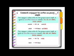 Le passé simple des autres verbes