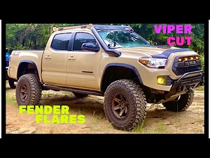 Toyota Tacoma | How to Viper Cut & Fender Flares | (2017 Tacoma)