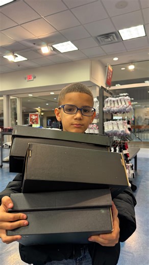 The kid is coming for my job 😂😂 seb wanted to share his sneaker haul from @kidsfootlocker and no we’re not giving any of them away lmao | Kat Viana