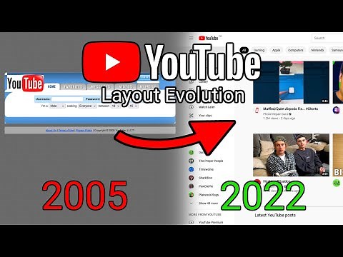 The Evolution Of The YouTube Layout (2005-2022)