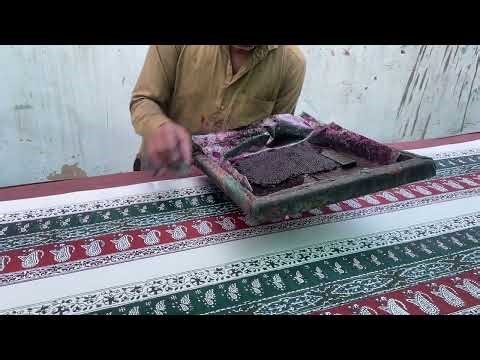 Silk block printing