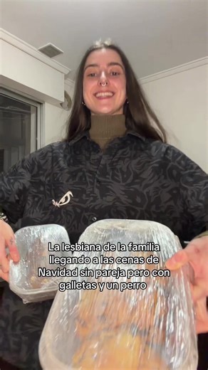 La lesbiana en las cenas navideñas: Galletas y perro