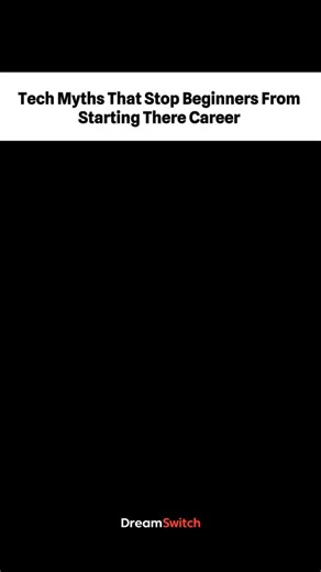 Dreamswitch on Instagram: "Want the full beginner-friendly roadmap? Comment ROADMAP and I’ll send it tech career myths, beginner tech tips, how to start in tech, tech jobs for beginners, tech career guidance, dsa myths, cs degree myths, tech industry facts, coding for beginners, tech roadmap 2025, ai jobs reality, tech learning tips, tech skills beginners, non cs tech jobs, how to get tech job, break into tech, software career guide, tech learning journey, tech career start, tech motivation"