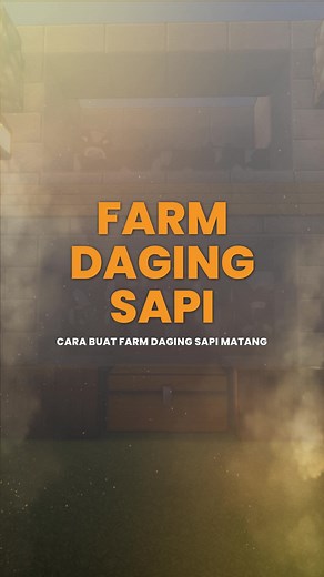 Cara Efektif Membuat Farm Daging Sapi Otomatis di Minecraft