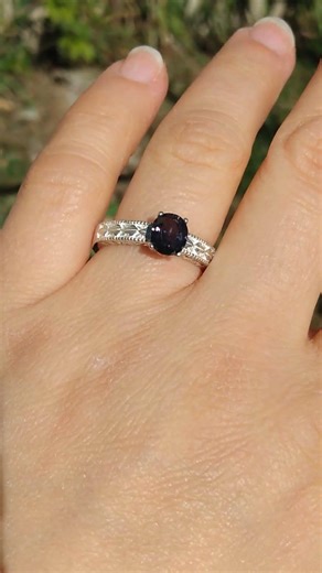 Antique Purple Spinel Ring 💜 Medieval Crown Jewel Gem | Black Prince Ruby History