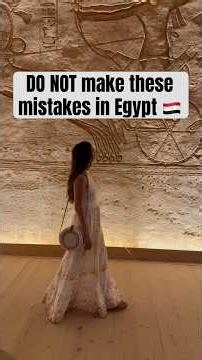 Avoid these mistakes in Egypt #egypt #travelvlog #travel