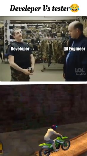 developer vs tester 😂#shorts #fadas