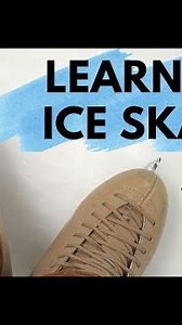 Gliding forwards for ice skating beginners