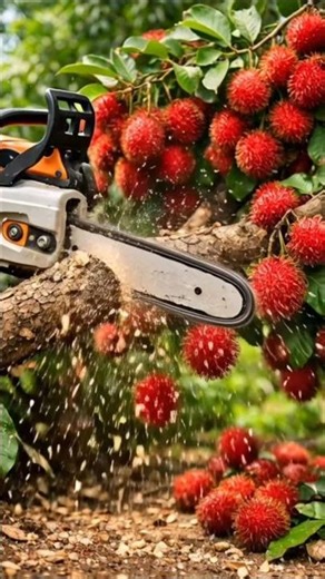 SEKALI POTONG RAMBUTAN BERJATUHAN 😱