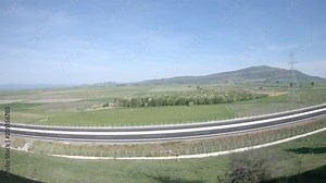 Window View from Train, 4k video 3840X2160, No edit, No Color Correction