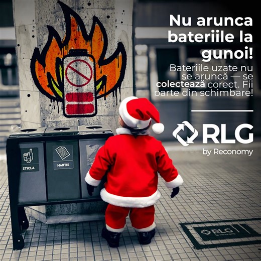 De sărbători, nu arunca oriunde deșeuri și baterii, iar natura sigur îți va mulțumi! ♻️ | Reverse Logistics Group Romania