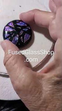 My first glass fusing in a microwave using a microwave kiln is a success.