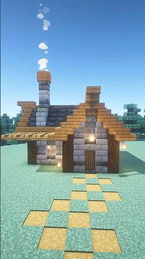 Minecraft Easy Spruce House | Tutorial 9 #minecraft