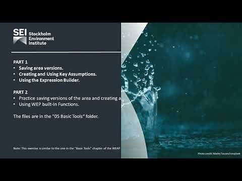 WEAP Tutorial 05.1 - WEAP, basic tools