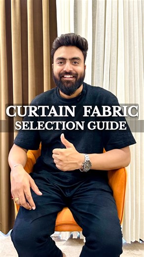 Choosing curtain fabric? Here’s what you must check: 1. Blackout – GSM 250–400 | Blocks 90–100% light 2. Sheer – GSM 50–100 | Soft & semi-transparent 3. Linen – GSM 200–300 | Airy, textured & eco-friendly 4. Cotton – GSM 150–250 | Natural & breathable. • GSM (Grams per Square Meter): Tells you the thickness & weight of fabric. • Martindale Value: Measures fabric durability — 20,000 means long-lasting quality. Choose smart, not just stylish. Follow @gourav_kala_architects for more such tips! #gou