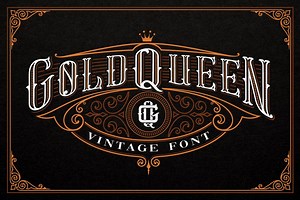Gold Queen Vintage Font