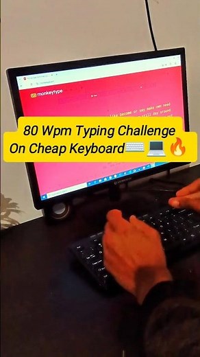 80 WPM Typing Challenge – Improve Speed & Accuracy Fast🔥📈