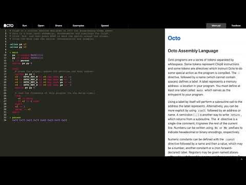 GitHub - JohnEarnest/Octo: A Chip8 IDE