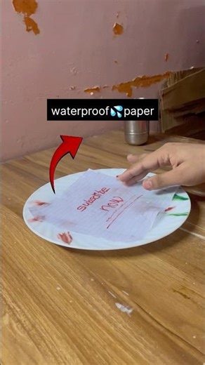 How to make waterproof paper #experiment #shorts