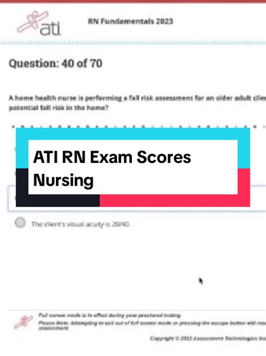 ATI RN Exam Scores Nursing #nurse #medtok #pharmacology #nurselife