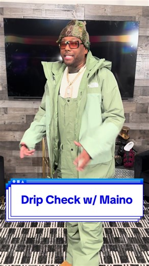 Drip Check w/ Maino #northface #ski #snow #overalls #drip @