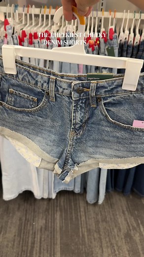 Adorable Cheeky Denim Shorts from Target