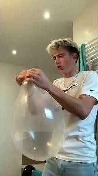 Blowing up balloons until they pop in my face 😂