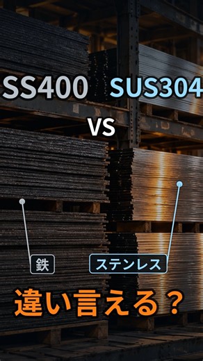 SS400とSUS304、何が違う？鉄とステンレスの見分け方【製造業の基本】