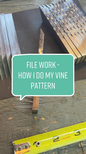 Vine Pattern File Work Tutorial for Knife Making