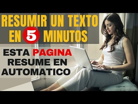 Como hacer un RESUMEN de un TEXTO LARGO en GOOGLE (EN INTERNET)| PAGINAS para resumir TEXTOS LARGOS