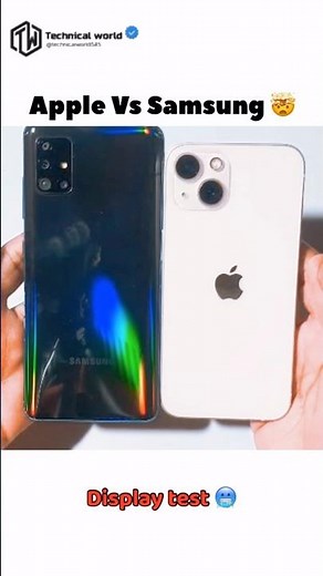 Samsung Vs Apple 🤯#Display test 🤣#will it survive 🤔