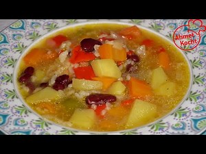 Gemüsesuppe mit Reis | Ahmet Kocht | vegan kochen | Folge 443
