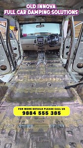 Upgrade your Old Toyota Innova with our Full Car Damping & Sound Proofing solution, designed to reduce road noise, vibrations, and outside disturbances for a calmer and more comfortable drive. This treatment not only improves cabin silence but also enhances overall audio clarity and ride quality. This Old Innova full car damping package includes: ✔ High-quality damping materials for doors, floor & boot ✔ Significant reduction in road and engine noise ✔ Better speaker performance and tighter bass