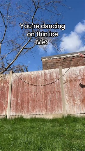 Let’s break the ice so I can swim #ice #thinice #dancing