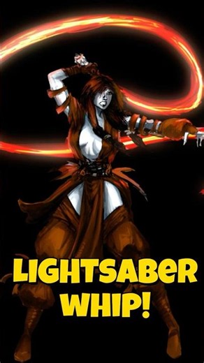 The Lightsaber Whip is canon! The weirdest lightsaber in all of Star Wars #starwars #starwarslore