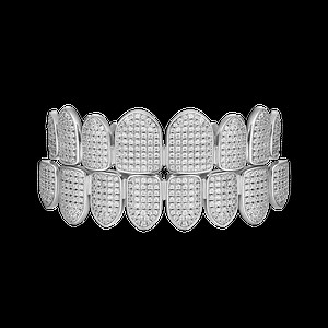 Pre-made Iced Out Gold Grillz