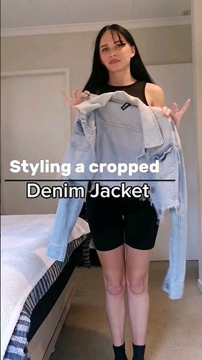 styling a cropped denim jacket 4 ways✨ #fashion #outfitinspo #style #chicstyle #outfitideas #minimal