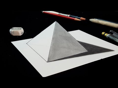 [Tuto] Comment dessiner une pyramide - Dessin 3D facile