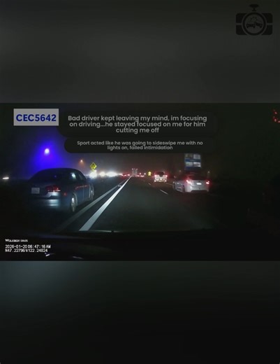 Accidentally cut my lights off for a microsecond...whoops | Dashcam Lessons