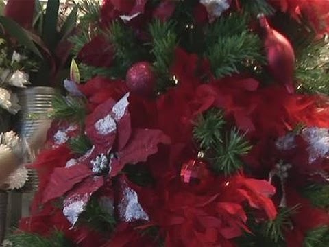 How To Decorate A Christmas Tree With Artificial Flowers