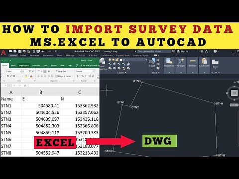 How to import Points From Excel to AutoCAD || Import as POINT || #autocad Quick Guide