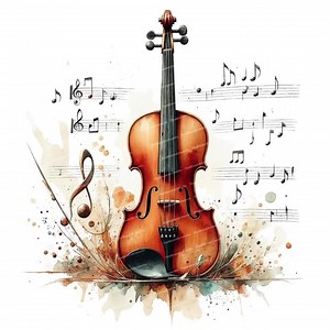 12 Violin Clipart, Watercolor Violin, Vintage Violin Illustration, Violin Art, Music Clipart, High Quality Png/jpgs, Junk Journaling - Etsy