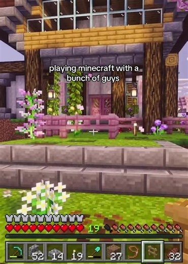 leave my cottage core yard alone bro #minecraft #minecraftmemes #gaming