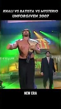 Khali vs. Rey Mysterio vs. Batista: WWE Unforgiven 2007 Full Match Highlights 💀🔥