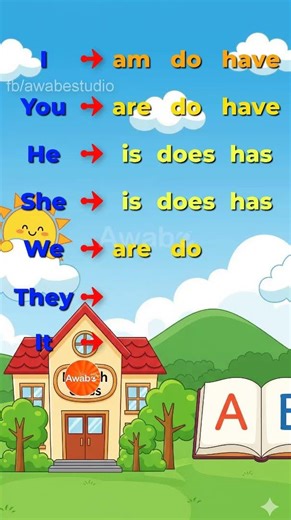 Awabe: English Listening App | Master Basic Verbs in the Present Simple Easily 📘