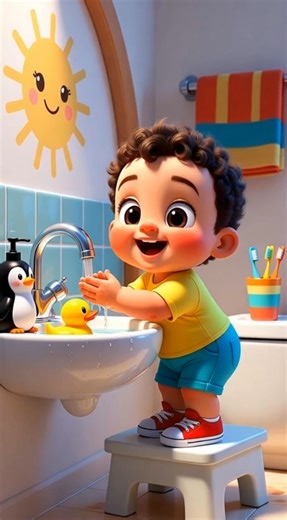 Hand Washing Song for Toddlers | 3D Animated Kids Hygiene Video