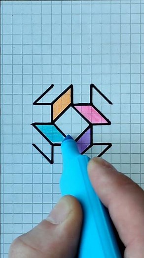 How to draw optical illusion.